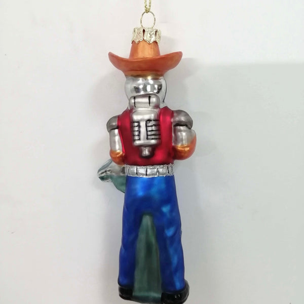 Buck Atom Blown Glass Ornament