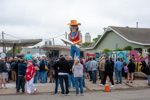 Gallery: 21-foot space cowboy Buck Atom sculpture installed on Route 66