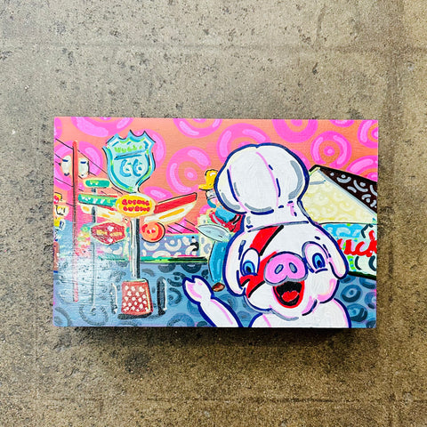 Piggy at Bucks cigar box