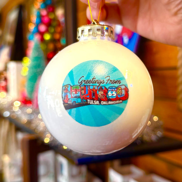 Greetings from Route 66 Ball Ornament