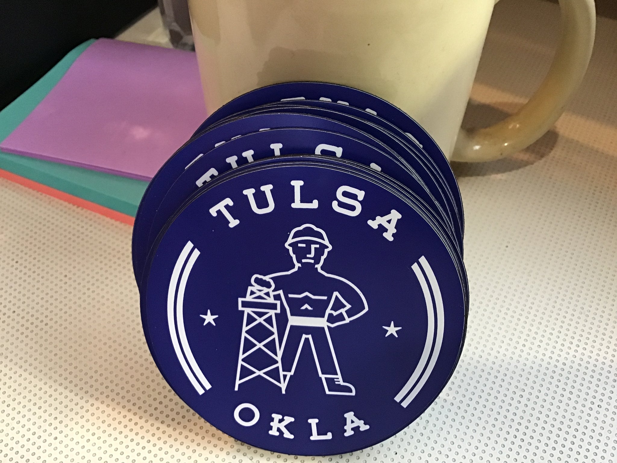 Driller vinyl magnet