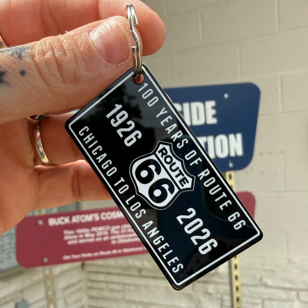 100 Years of Route 66 Keychain