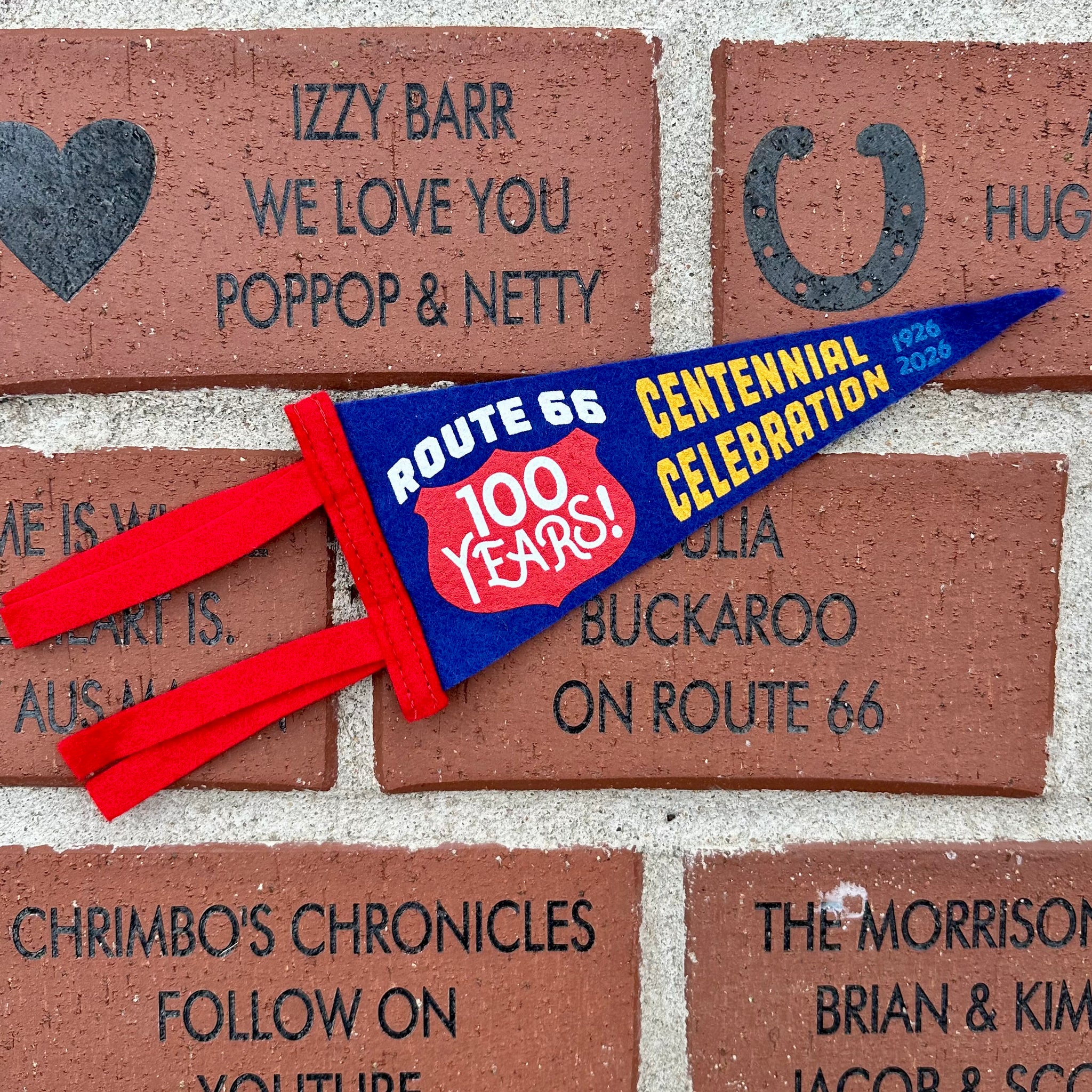 100 Years Mini Pennant 4”x9”