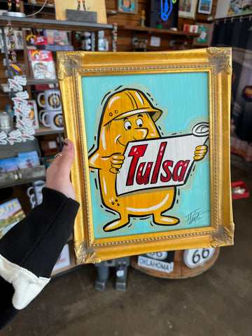 Tulsa Driller By Flint Original Painting