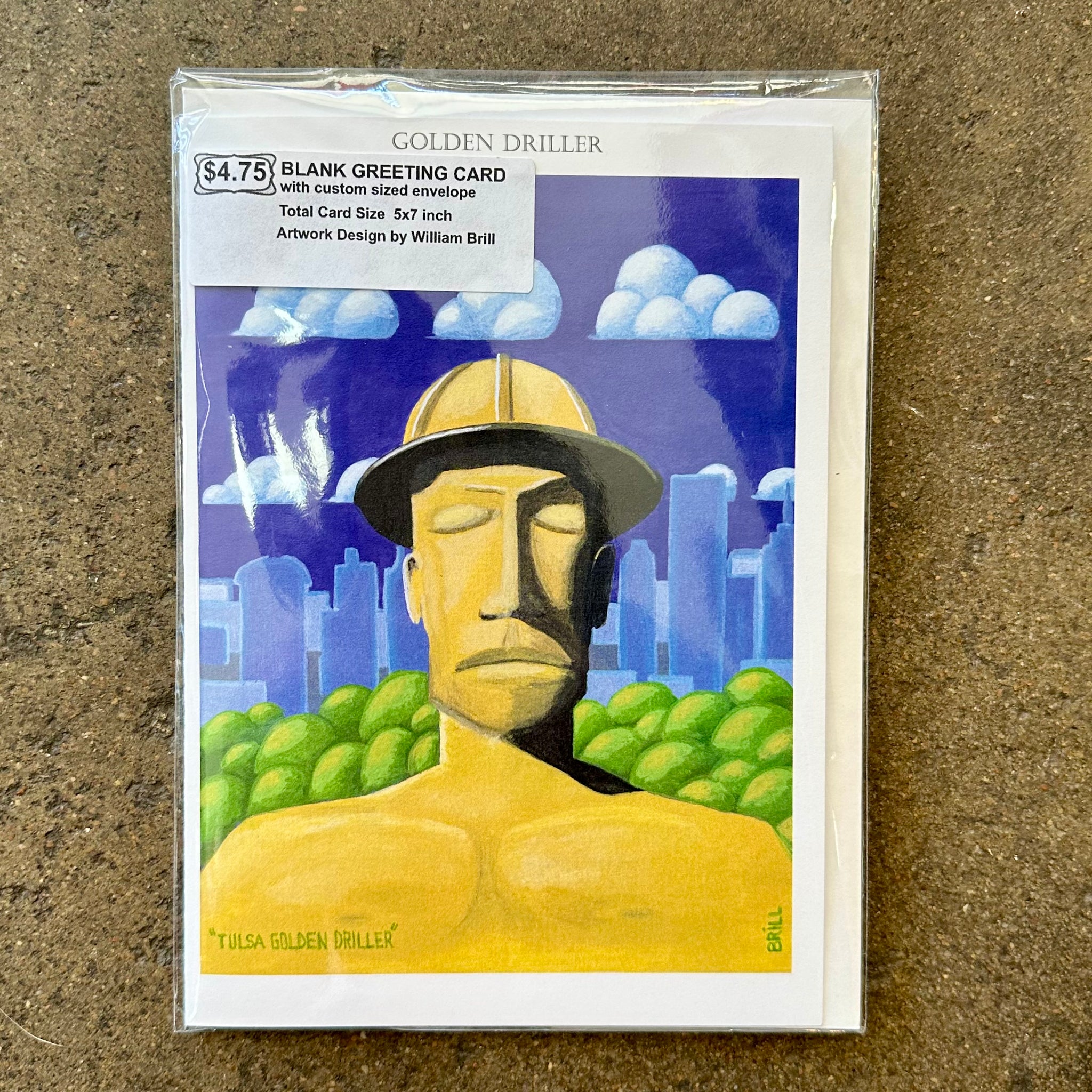 Brill Golden Driller 5 X 7 Card