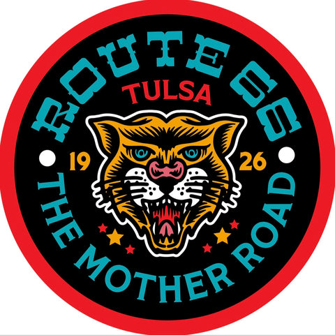 Sticker Tiger Route 66