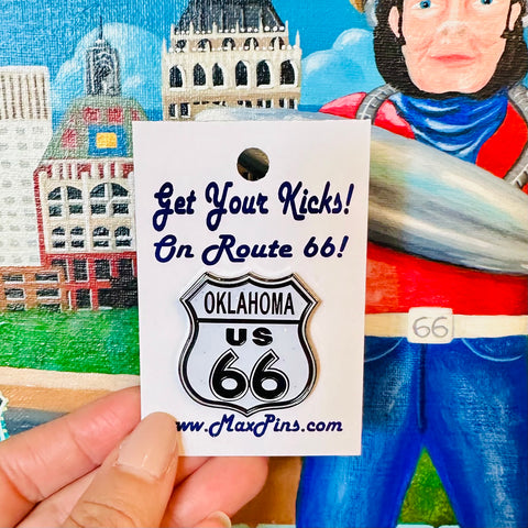 Oklahoma Route 66 Lapel Pin