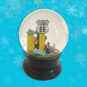 Oklahoma Route 66 Snow Globe