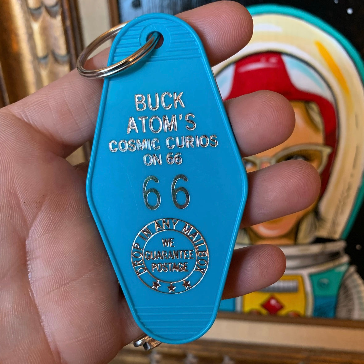 Buck Atom Motel Key Tag