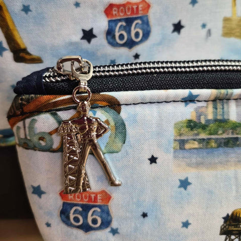 Tulsa Route 66 Squared Zipper Pouch
