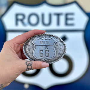 Route 66 Belt Buckle