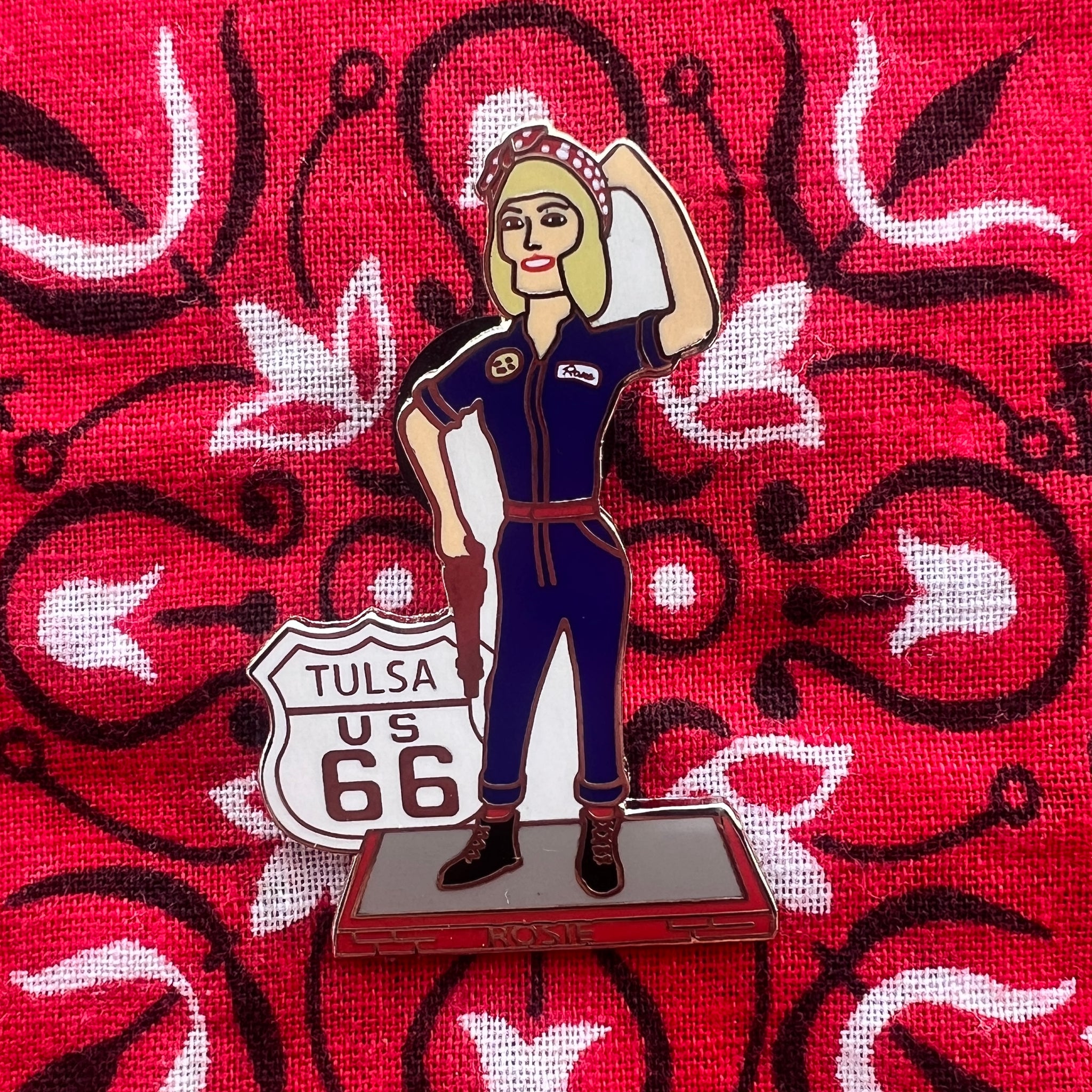 Rosie Metal Magnet
