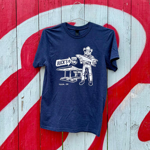 Buck Atom Muffler Man Navy Tee