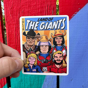 Tulsa Land of the Giants Sticker