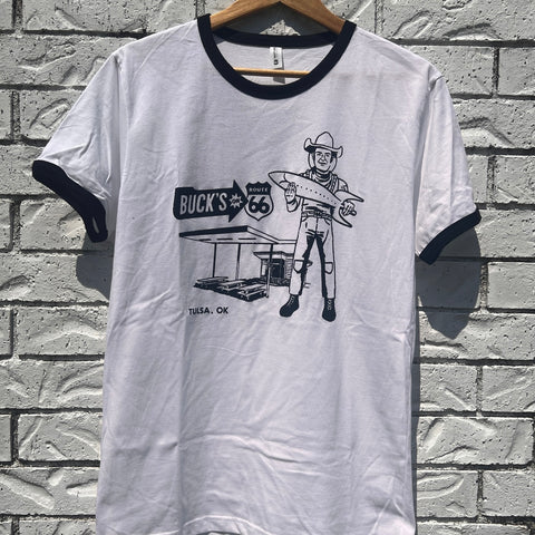 Buck Atom Muffler Man Ringer Tee