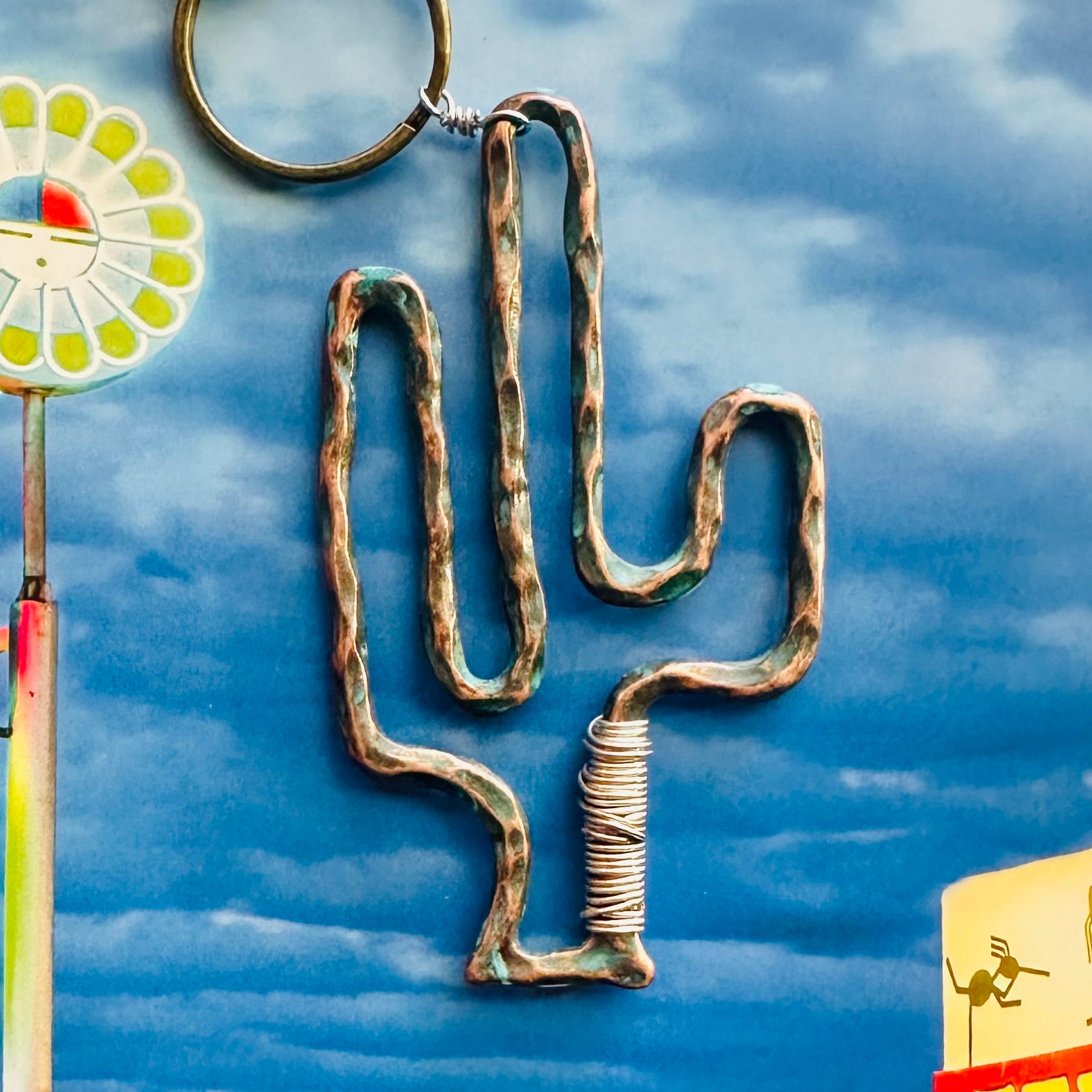 Future Freaks Metal Cactus Keychain