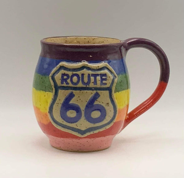 Route US 66 Mugs BC Skee Pottery