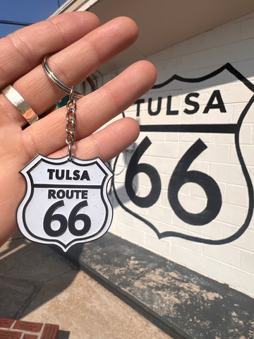 Tulsa 66 Keychain