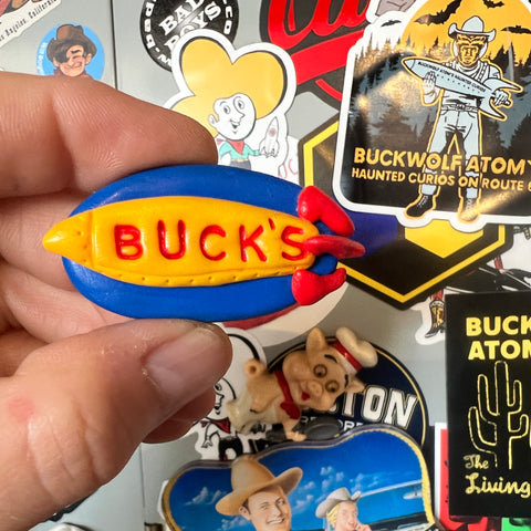 Yellow Buck Rocket Magnet