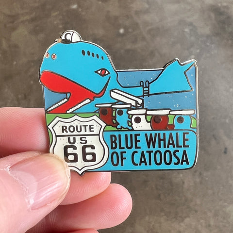 Blue Whale Metal Magnet