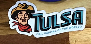 Tulsa oil capitol vinyl magnet