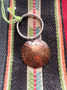 Genuine Oklahoma Souvenir Copper Key Rings & Good Luck Charms