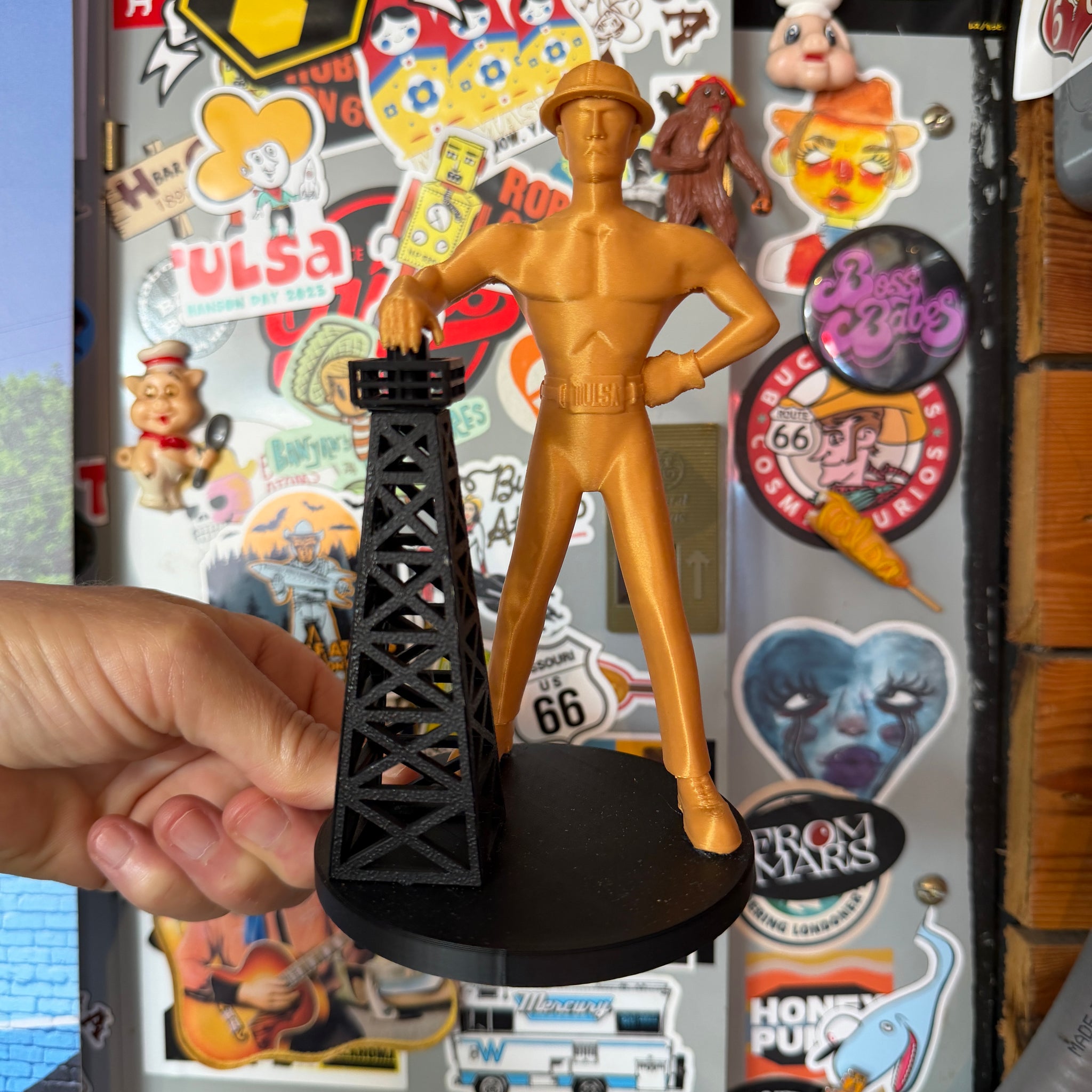Golden Driller 3D Sculpture