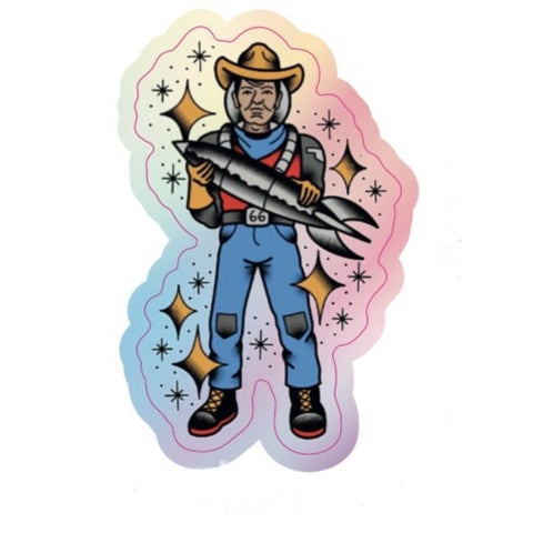 Holographic Buck Atom Sticker