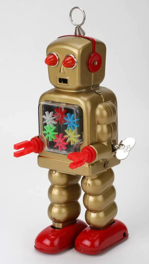 High Wheel Robot Gold