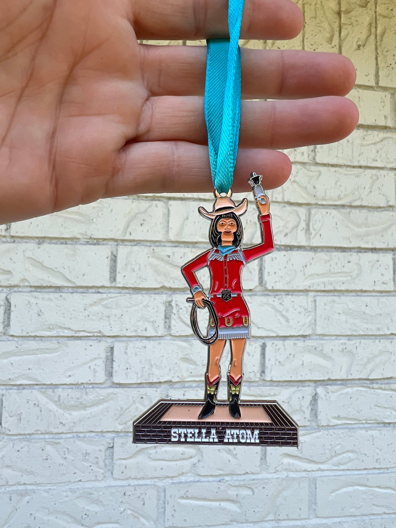 Stella Atom Enamel Ornament 3”