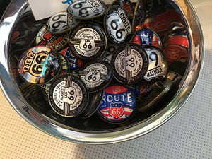 Route 66 Round Buttons