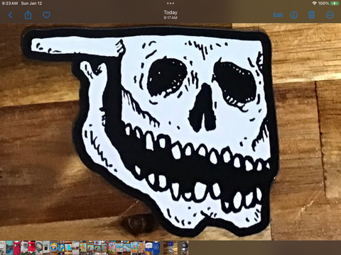 Skullahoma magnet vinyl
