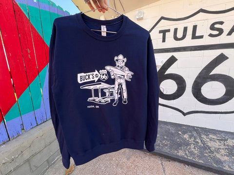 Buck Atom Muffler Man Crewneck Sweatshirt