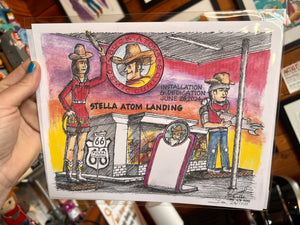 Stella Atom Landing Personalized Print