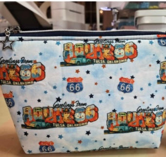 Greetings Mural Zipper Squared Pouch