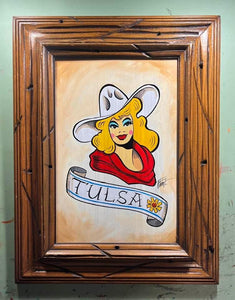 Blonde Cowgirl Tulsa Pin-Up