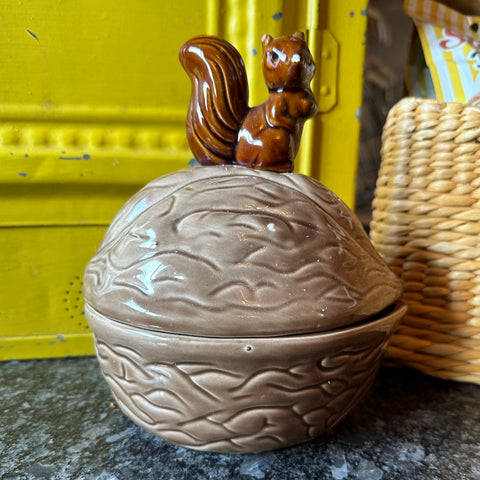 Gray Squirrel Nut Jar