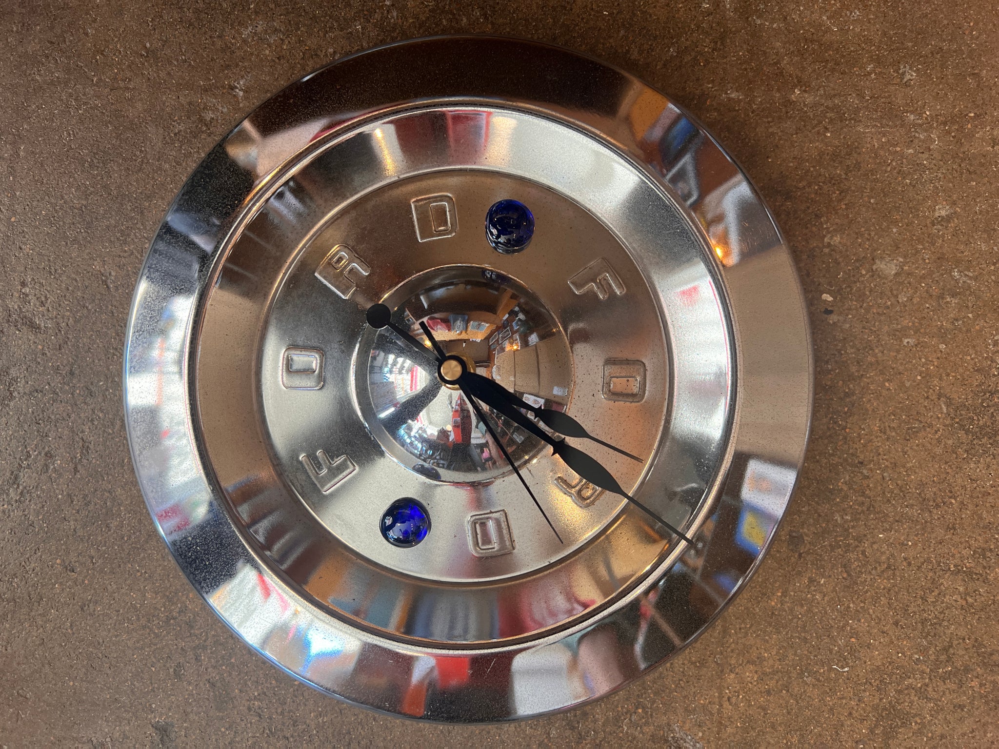 Ford Hubcap Clock