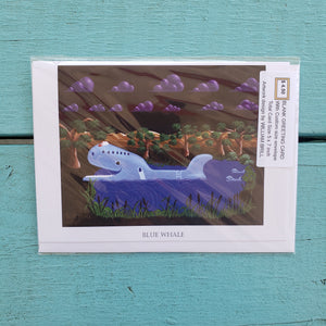 Brill Blue Whale 5 X 7 Card