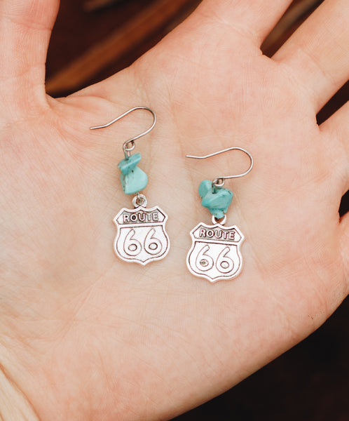 Route 66 Turquoise Earrings
