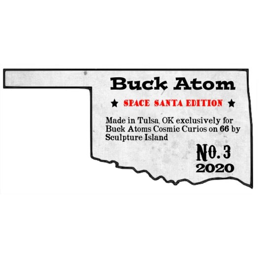 Limited Edition Space Santa Buck Atom Sculptures
