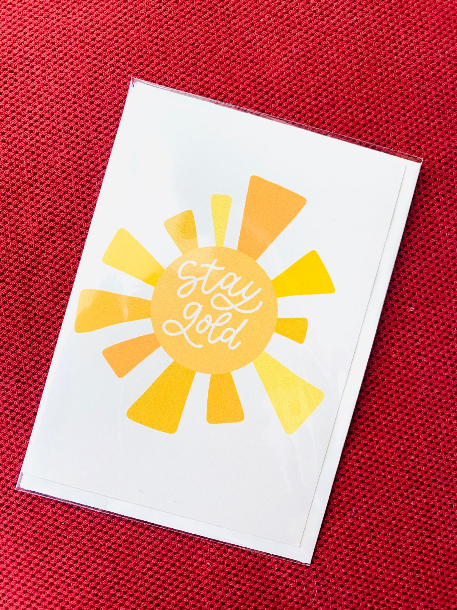 Stay Gold Greeting Card