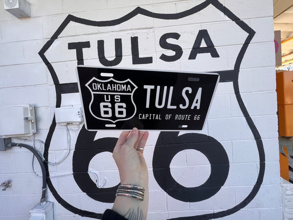 Tulsa Capital of Route 66 License Plate