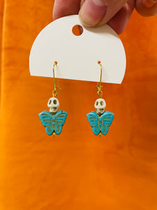 Butterfly Skull Earrings - Small