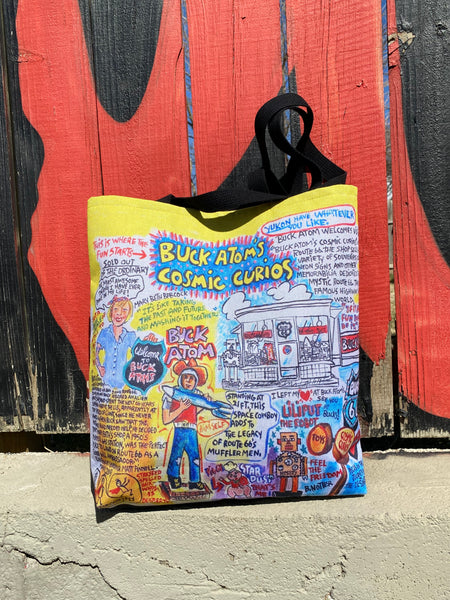 Chit-Chat Buck Atom on 66 Tote Bag