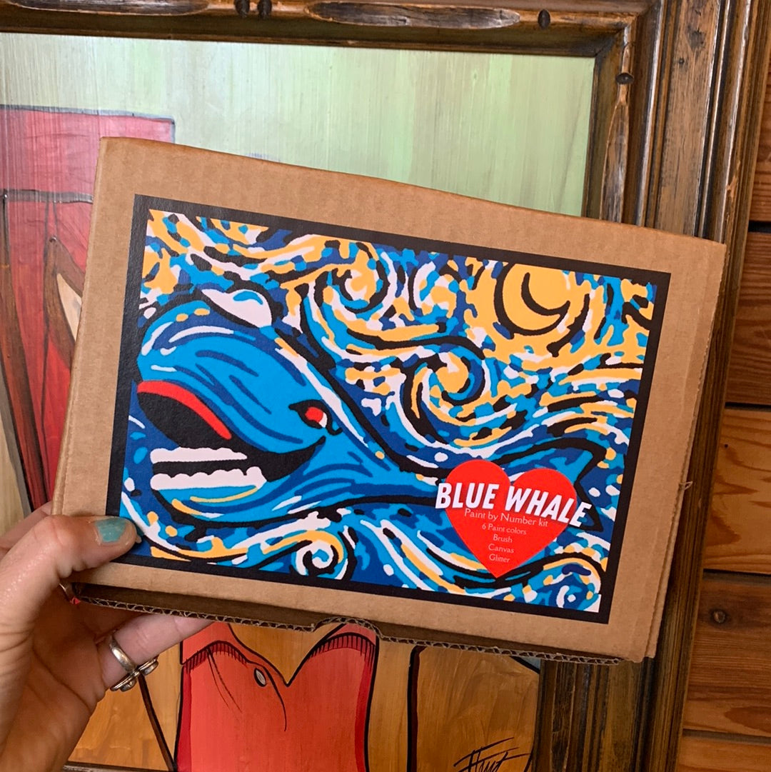 Mini Blue Whale Paint By Number