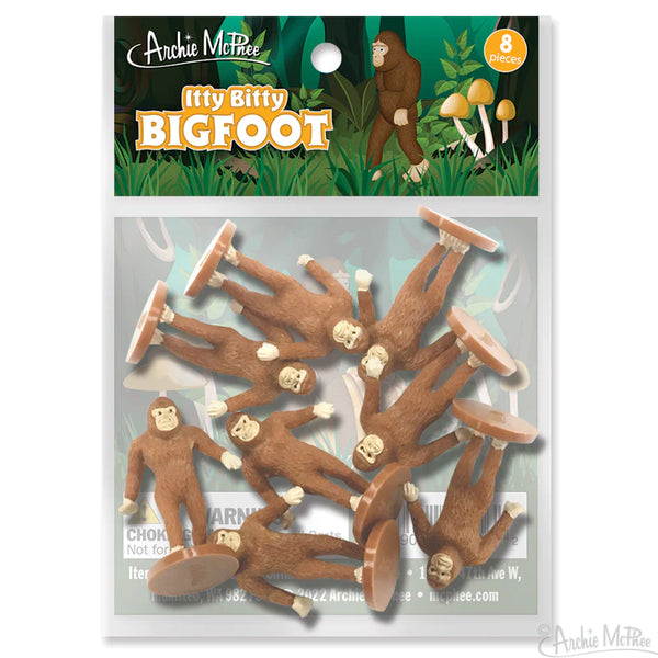 Itty Bitty Bigfoot Bag of 8