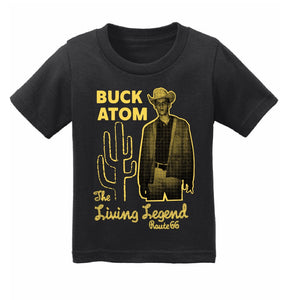 Buck Atom The Living Legend Kids Tee