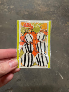 Zebra Dangle Earrings