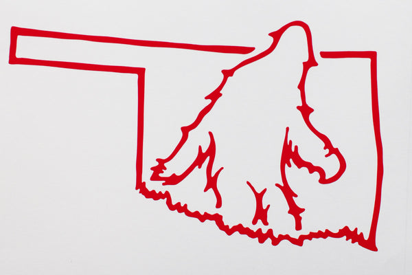 Bigfoot Oklahoma Sticker